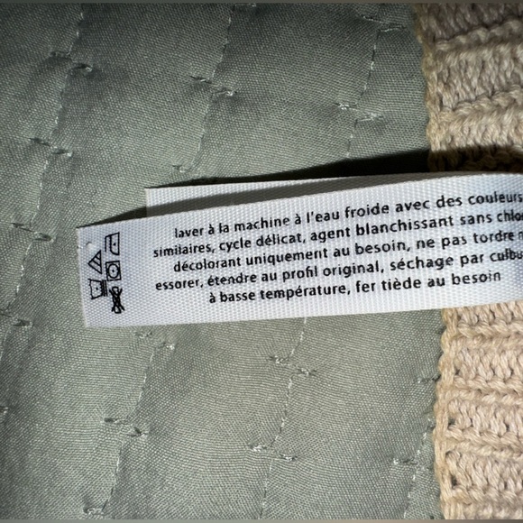 Bethany Mota Striped Tan w Green/pink stripe Women's cardigan. Size Small. VGUC - Picture 6 of 10